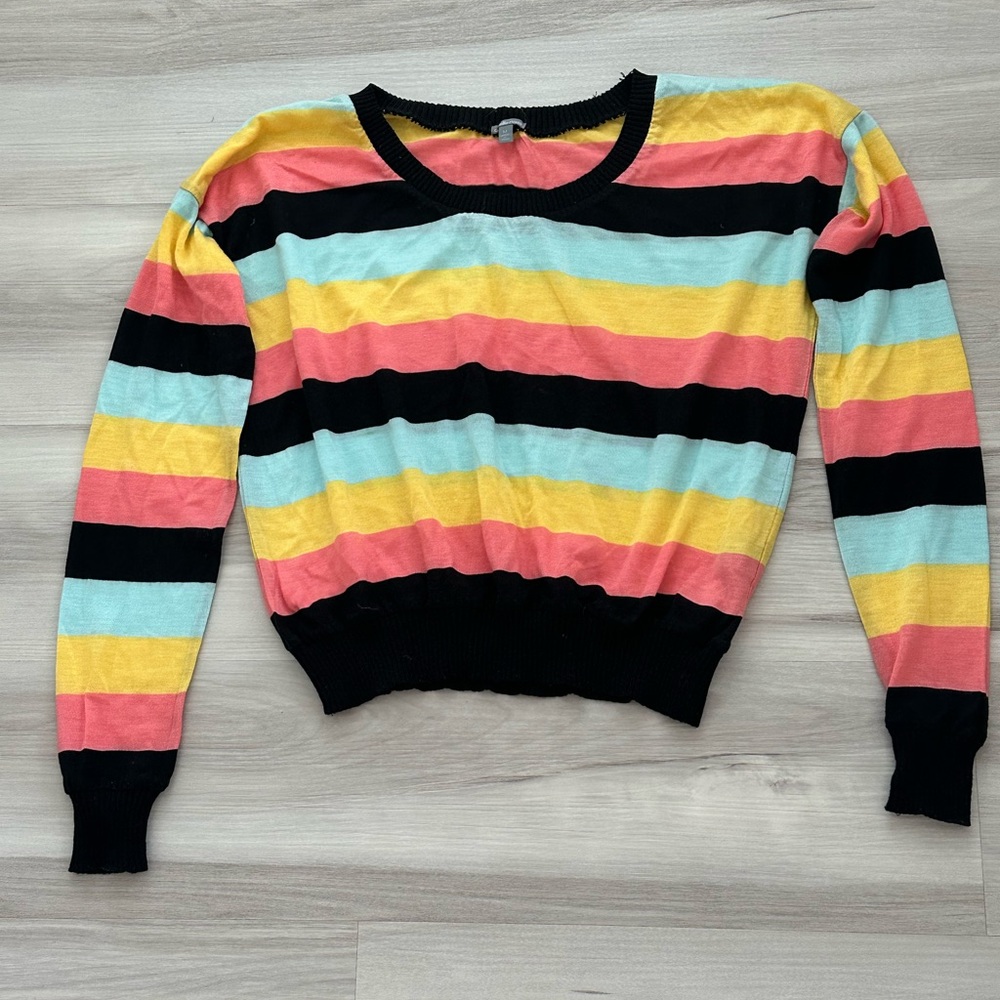 Colorful Striped Sweater - Picture 2 of 2